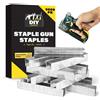 SOL Confezione da 5000 graffette zincate da 14 mm per graffette tipo 53, graffette da 14 mm, resistenti, per tappezzeria, graffette di ricambio zincate