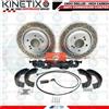 Kinetix , Mintex Per BMW M3 E46 Posteriore Dischi Freno Forati Pastiglie Mintex Filo a Mano Da Di