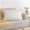 Blumtal Federe Cuscini Divano in Ciniglia, Copricuscini Divano, Federe Cuscino Divano, 2 Pezzi, 40 x 60cm, Bianco