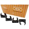 OBO Bettermann M32 - 20 morsetti rapidi, fascetta per tubi, montabile, colore nero intenso, 32 mm, 20 pezzi