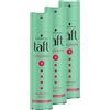Taft Spray per capelli volume, grado di tenuta 5 (250 ml), styling spray dà volume e tenuta dei capelli fini, senza siliconi, fino a 24 ore, 3 x 250 ml