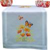 VERVACO Kit Centrotavola Ricamo Prestampato FIORI E FARFALLE Set Ricamo Biancheria Da Tavola 40 x 100 cm Set Fai Da Te Creativo Size Kit Hobby Creativi Adulti Casa Decor Embroidery Embroidery Runner