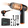MECO ELEVERDE 4 In 1 Aspirapolvere Senza Fili, 3 Velocità 110000u/ Air Duster, 16000pa Soffiatore Aria Compressa, 2 Ore Di Carica Rapida, Con Ugelli, Adatto Per Pc, Laptop, Auto (Arancione)