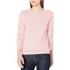 Amazon Essentials Maglione A Girocollo in 100% Cotone (Disponibile in Taglie Forti) Donna, Rosa Chiaro, XL