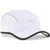 Puma Cappellino da Corsa con Visiera Corta a 5 Pannelli OneSize White