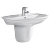 FRANKE Lavabo sospeso in ceramica 65 cm completo di semicolonna - Perls