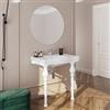 FRANKE Lavabo-consolle da appoggio 84,5x57,5 cm in ceramica bianco alpino - Fanit
