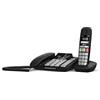 Gigaset DL780 Plus - Telefono Fisso più Cornetta Cordless Aggiuntiva - Sincronizzazione delle Chiamate - Suonerie Forti, Nero [Versione Italiana]