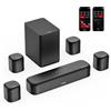 ULTIMEA 7.1 Dolby Atmos Soundbar, con Subwoofer, Soundbar TV con Controllo via APP, Audio Surround Cinema 3D con 4 Altoparlanti Surround, TV Altoparlante con HDMI eARC da 350W, Bluetooth, Aura A60