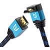 Ultra HDTV Cavo HDMI 4K - 10m 270 Gradi Premio HDMI 2.0b con un Angolo di 270°, risoluzione 4K a 60Hz, HDR, 3D, ARC, HDR, 2160P, High Speed con Ethernet, PS4, Xbox, TV, Monitor