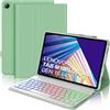 WINCHKING Custodia con Tastiera per Lenovo Tab M10 Plus (3rd Gen) 10.6 2022, Tastiera Bluetooth Italiano Retroilluminata per Lenovo M10 Plus, Cover Tastiera per Lenovo M10 Plus (TB-125FU/128FU/128XU), Verde
