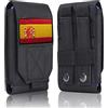Aprocase Custodia protettiva per cellulare impermeabile Molle, resistente, per iPhone 11, 12, 13, Pro Max, Samsung S22, S21, S20, FE Note 20, A02S, meno 6,7 pollici, con 1 bandiera della Spagna Velcro