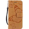 DENDICO Cover per Galaxy S7, Pelle Portafoglio Custodia per Samsung Galaxy S7 Custodia a Libro con Funzione di appoggio e Porta Carte di Credito - Giallo
