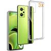SEAHAI Cover per Realme GT 2 PRO 5G (GT2 PRO), [Design dell'airbag] Robusto Custodia Sottile Protettiva, Silicone Morbido + TPU Bumper Case Antiurto Anti-Caduta Cover - Nero