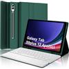 WINCHKING Tastiera per Samsung Galaxy Tab S10 Plus/S9/S9FE Plus 12.4, Cover Touchpad Bluetooth Italiano Rimovibile, Verde