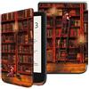 FINTIE Cover per Pocketbook Touch HD 3 / Touch Lux 5 & 4 / Basic Lux 3 & 2 / Color 2020 E-Reader - Sottile Leggero Custodia Protettivo con Funzione Auto Sveglia/Sonno, Biblioteca