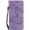 DENDICO Cover per Galaxy S9 Plus, Pelle Portafoglio Custodia per Samsung Galaxy S9 Plus Custodia a Libro con Funzione di appoggio e Porta Carte di Credito - Viola