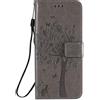 Fatcatparadise Cover per Samsung Galaxy A51 5G, Custodia Samsung A51 5G, Custodia Portafoglio a Libro in Pelle Flip Cover e TPU Silicone con Funzione Supporto Chiusura Magnetica (Grigio)
