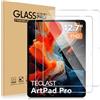 ELYCO Pellicola Protettiva Compatibile con TECLAST Artpad Pro 12.7 Pollici, 2 Pezzi 9H Durezza Anti Graffio Vetro Temperato, Ultra HD Senza Bolle Anti-Impronta Pellicola Protezione
