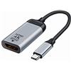 xiwai USB-C Tipo C a HDMI Cavo HDTV Adattatore 4K 60hz 1080p per Tablet & Telefono e Laptop