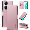 Yunubeyii Cover Libro per Honor 90 Smart/X7B 5G - [Blocco RFID] Luxury PU Leather Portafoglio Card Holder Magnetic Phone Custodia con Kickstand, Cover Protettiva Antiurto, Rosa
