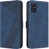OKZone Cover per Samsung Galaxy A51 4G/M40S, Custodia in Pelle Samsung A51 4G/M40S, Cover a Libro Galaxy A51 4G/M40S Magnetica Portafoglio Folio PU Pelle Flip Caso con Wallet Case Cover (Blu)