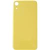 Smartex® Vetro copribatteria per scocca Posteriore Big Hole Compatibile con iPhone XR | Senza Logo (Giallo)