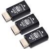 EVanlak Hdmi Edid Emulatore Emulatore Emulatore Eliminato Passthrough Adattatore di terza generazione Funziona con switch Mac Thunderbolt a HDMI, Extender/ricevitore -1920X1080@59hz-3pack