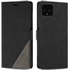 SONWO Cover per Google Pixel 4 Custodia, Flip Caso in PU Pelle Case Cover Premium Portafoglio Custodia per Google Pixel 4, Supporto Stand, Slot per Schede, Nero
