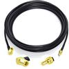 Eightwood DAB DAB + Antenna Adattatore SMB Antenna DAB Car Radio SMB Femmina a SMB Maschio Estensione Cable RG174 500cm per Blaupunkt TechniSat Pioneer Sony Kenwood Alpine