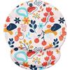 Jahosin Tappetino per mouse con poggiapolsi, poggiapolsi ergonomico nero puro,comodo pad antiscivolo in memory foam per computer e ufficio-25x23 Redfloral