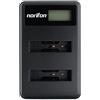 Norifon LI-50B Doppio Canale LCD USB Caricatore per Olympus D-750, SH-21, SP-800UZ, SP-810UZ, SP-815UZ, Stylus 1010, 1030SW, SZ-12, SZ-14, Tough TG-2, VR-340, VR-350, XZ-1 Fotocamera e Altro