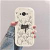 hdqICase Compatibile con Xiaomi Redmi A3 Bianco Cover | Gatto Custodia Onda Silicone Morbido