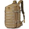 HUNTVP Mini Zaino 20L Uomo Tattico Militare 1000D Zainetto Molle per Sport Viaggio Ciclismo Campeggio Escursionismo, marrone