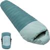 Justcamp Melvin Sacco a pelo leggero - adulti/bambini (fino a 200 cm) - 3 stagioni (9-25 °C) - coperta sacco a pelo per campeggio, viaggi, outdoor - dimensioni confezione 25x18x18 cm - peso 935g