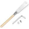 KQDRAVINE Sega giapponese Ryoba, sega a tassello, sega giapponese 9/18 TPI per legno rimovibile 240 mm in acciaio al carbonio SK5, sega giapponese Ryoba, per utensili per la lavorazione del legno fai