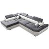 Robin Inspire Robin Saturn Divano angolare con funzione di letto con cassetto per la biancheria e cuscin angolo a sinistra grigio e bianco 280 x 200 x 75