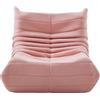 YNYHTER Divano Togo, Poltrona Meditazione con Schienale, Pouf per Soggiorno, Camera da Letto, Ufficio, Poltrona, Divano Singolo, Rosa