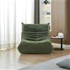 YNYHTER Divano Togo Floor Lounge Sofa with Backrest and Single Seat, Meditation Chair with Pouf for Living Room, Bedroom, Office (Verde)
