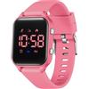 Timever orologio digitale bambina bambini con contapassi,sveglia,cronometro,luce,data-orologio per ragazzi e ragazze senza app e telefono con cinturino in silicone