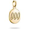 Thomas Sabo Charm Club Connect CC1257-414-14 - Ciondolo a forma di angelo 000, placcato oro 18 carati, in argento 925 riciclato