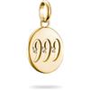 Thomas Sabo Charm Club Connect CC1256-414-14 - Ciondolo a forma di angelo 999, placcato oro 18 carati, in argento 925 riciclato