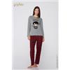 Tezenis Pigiama Lungo Cotone Patch Harry Potter Donna Grigio