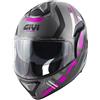 GIVI - Casco GIVI - Casco X30 Pulsar PUTP Matt Titanium / Nero / Fuchsia