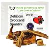 ARTISAN GIFT CO Nervo di Bue per Cani: masticativi naturali a lunga durata, Punte (lungh. da circa 4 a 10 cm) Ideale per Cani di Piccola Taglia - (250 g, Punte di nervo di toro)