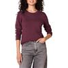 Amazon Essentials Maglione A Girocollo in 100% Cotone (Disponibile in Taglie Forti) Donna, Bordeaux, XS