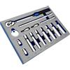 ZKTOOL 15PCS Chiave a bussola magnetica per candele universale, 14 mm, 16 mm, 18 mm, 21 mm, 9/16, 5/8, 3/4 e 13/16 Strumenti di rimozione per candele, include chiave a cricchetto, distanziatore