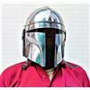 Fatto a mano Premium Mandalorian solido costruzione in acciaio dolce con fodera in pelle e...