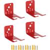 Andchi Confezione da 4 supporti universali per estintore, 10 kg, colore rosso, universale, per uso domestico e commerciale, robusto e facile da installare (rosso)