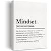 JerLoe Mindset Definizione Tela Wall Art Motivational Mindset Citazione Stampa su Tela Stampa su Tela Stampa per Ufficio Casa Decorazione da Parete con Cornice Regalo 30,5 x 38,1